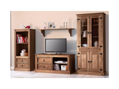 Rack de madeira em cera chocolate | Coleção México